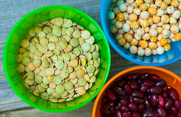 Image showing lentil, pea and bean