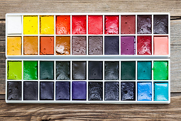 Image showing watercolor paint-box