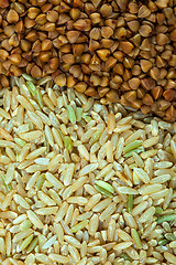 Image showing buckwheat and brown rice cereal