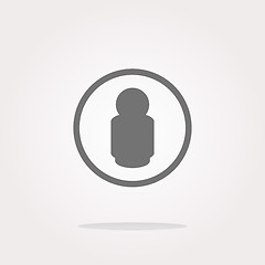 Image showing vector people silhouette web icon app button. Web Icon Art. Graphic Icon Drawing