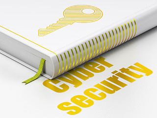 Image showing Security concept: book Key, Cyber Security on white background