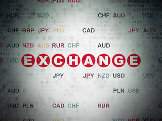 Image showing Banking concept: Exchange on Digital Paper background