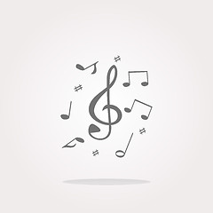 Image showing Music note Icon Vector. Music note Icon Picture. Music note Icon Image. Music note Icon Art. Music note Icon Drawing