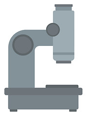 Image showing Professional laboratory microscope.