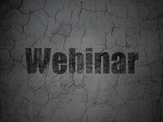 Image showing Learning concept: Webinar on grunge wall background