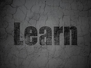 Image showing Studying concept: Learn on grunge wall background
