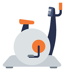 Image showing Stationary exercise bike.