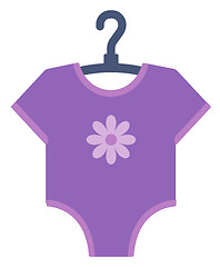 Image showing Purple bodysuit for baby