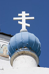 Image showing Cross under the blue sky