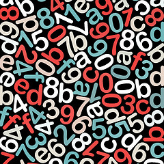 Image showing Abstract Information background: multicolor Hexadecimal Code ?n Black, No Gradients, vector illustration