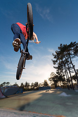 Image showing High BMX jump