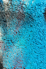 Image showing Colorful painted wall
