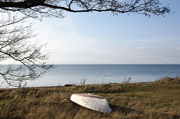 Image showing Calm coastal spring view