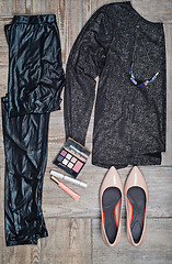 Image showing Overhead view of female\'s fashion with accessories