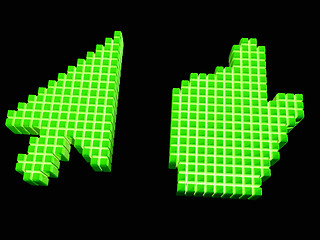 Image showing Set of Link selection computer mouse cursor 