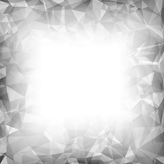 Image showing Grey Polygonal Background