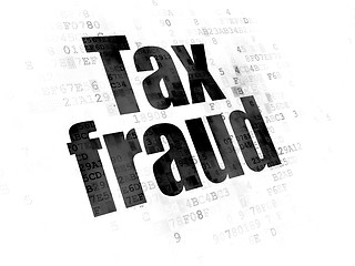 Image showing Law concept: Tax Fraud on Digital background