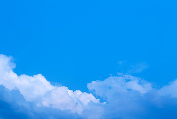 Image showing Clouds on blue sky
