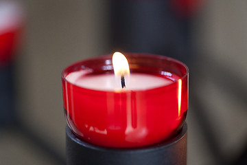 Image showing Red candle