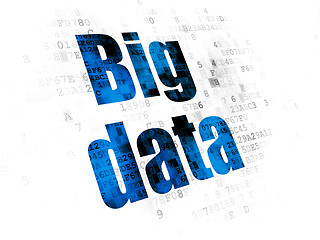 Image showing Data concept: Big Data on Digital background