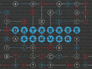 Image showing Database concept: Database Server on wall background