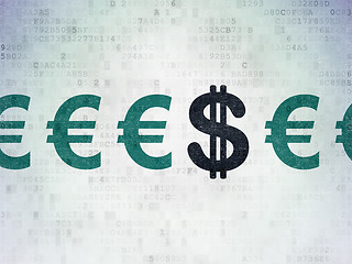 Image showing Money concept: dollar icon on Digital Paper background