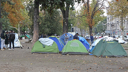 Image showing Refugee Tents