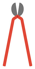 Image showing Red garden pruner.