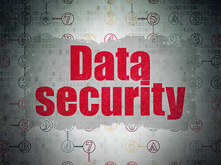 Image showing Safety concept: Data Security on Digital Paper background