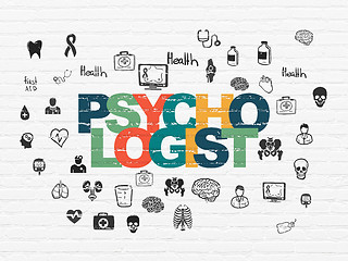 Image showing Health concept: Psychologist on wall background