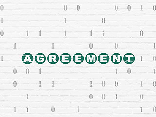 Image showing Business concept: Agreement on wall background