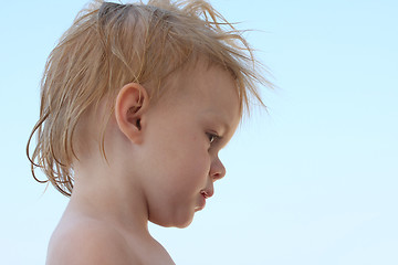 Image showing Portrait of cute baby girl