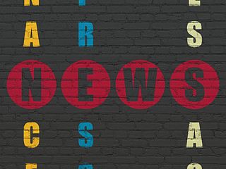 Image showing News concept: News in Crossword Puzzle