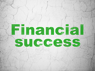 Image showing Money concept: Financial Success on wall background