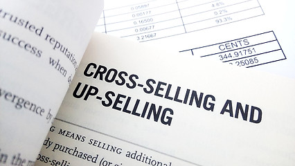 Image showing Cross selling  word on book