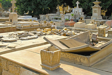 Image showing Desecrated Tombs