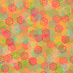 Image showing Seamless texture of  abstract colorful berries