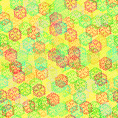 Image showing Seamless texture of  abstract colorful berries