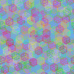 Image showing Seamless texture of  abstract colorful berries