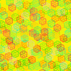 Image showing Seamless texture of  abstract colorful berries