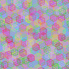 Image showing Seamless texture of  abstract colorful berries