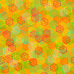 Image showing Seamless texture of  abstract colorful berries