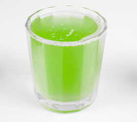 Image showing Green apple juice