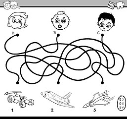 Image showing maze activity for coloring