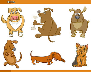 Image showing cartoon dog characters set