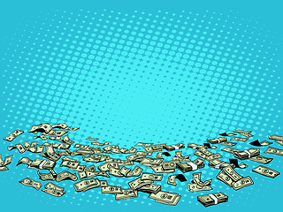 Image showing Money dollars vector background