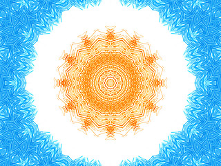 Image showing Abstract background with concentric pattern 