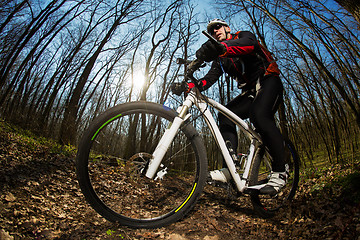 Image showing Cyclist Riding the Bike