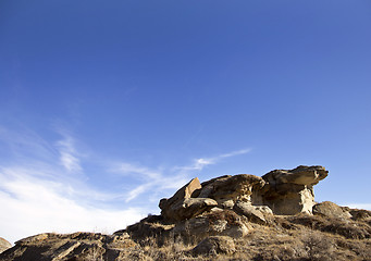 Image showing Badlands Alberta  hoo doo