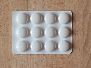 Image showing Medical pills on a table